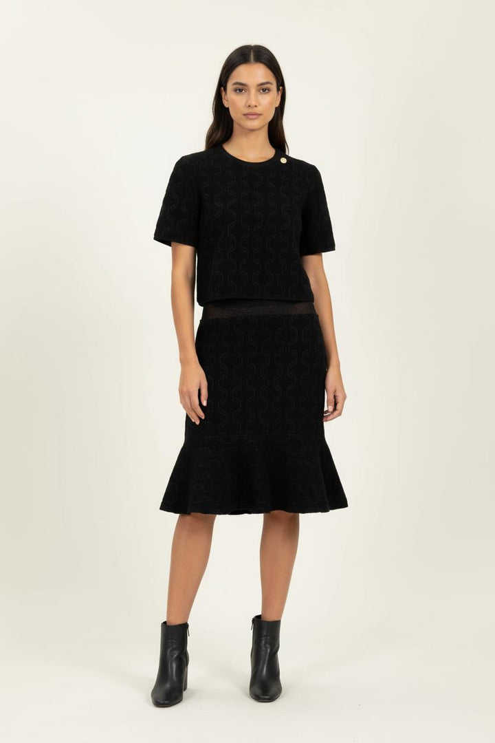 Robe Courte Noire - Taille S/36 de la marque Maje | PARAD96412 - Vendu par Paradigme - Image 1