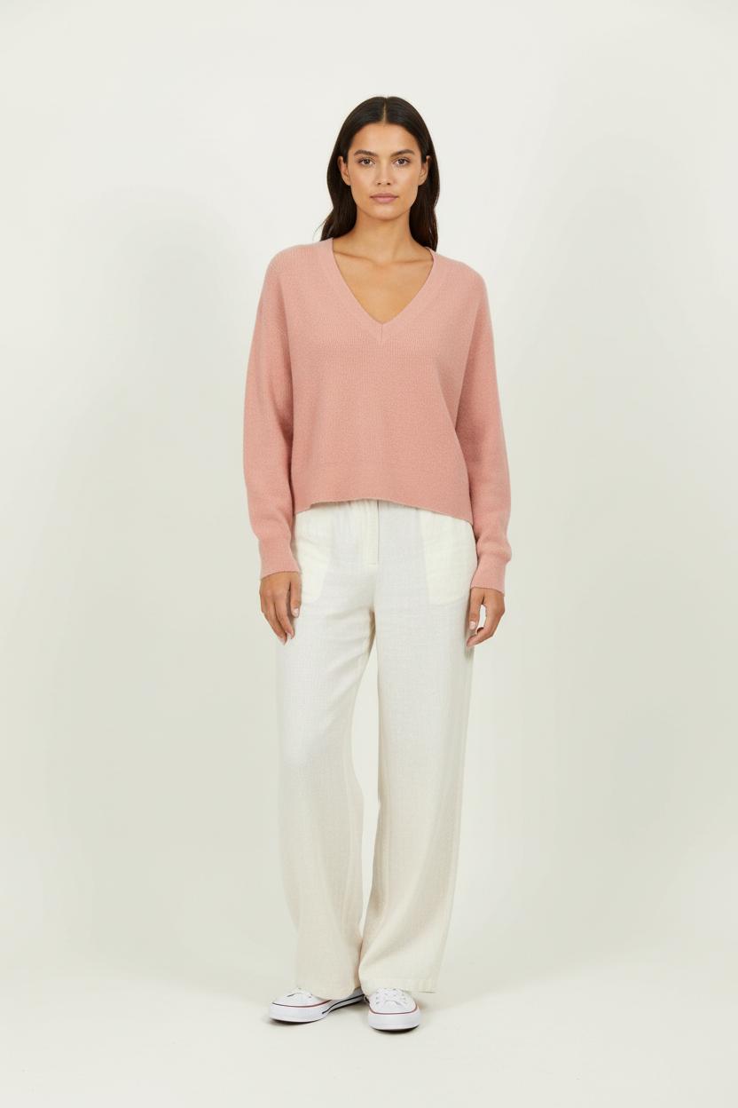 Pull Rose - Taille XS/34 de la marque American Vintage | PARAD96415 - Vendu par Paradigme - Image 1