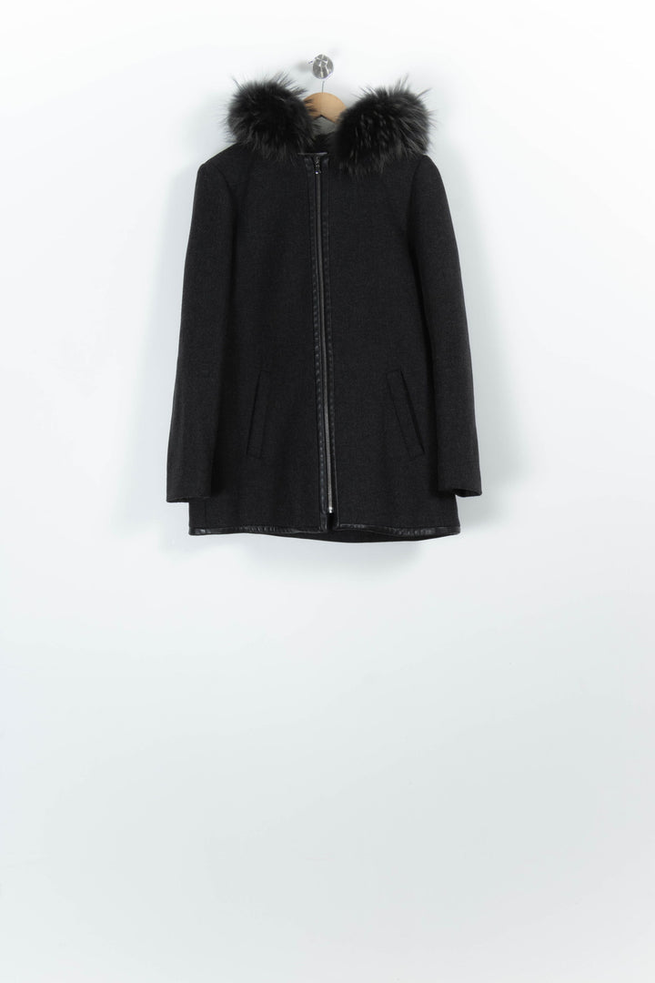 Manteau Noir - Taille M/38 de la marque ZAPA | PARAD96421 - Vendu par Paradigme - Image 2