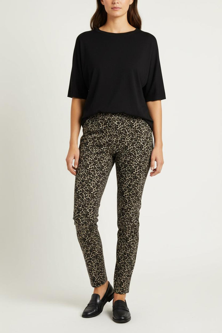 Legging Marron et Noir - Taille S/36 de la marque Sézane | PARAD96431 - Vendu par Paradigme - Image 1