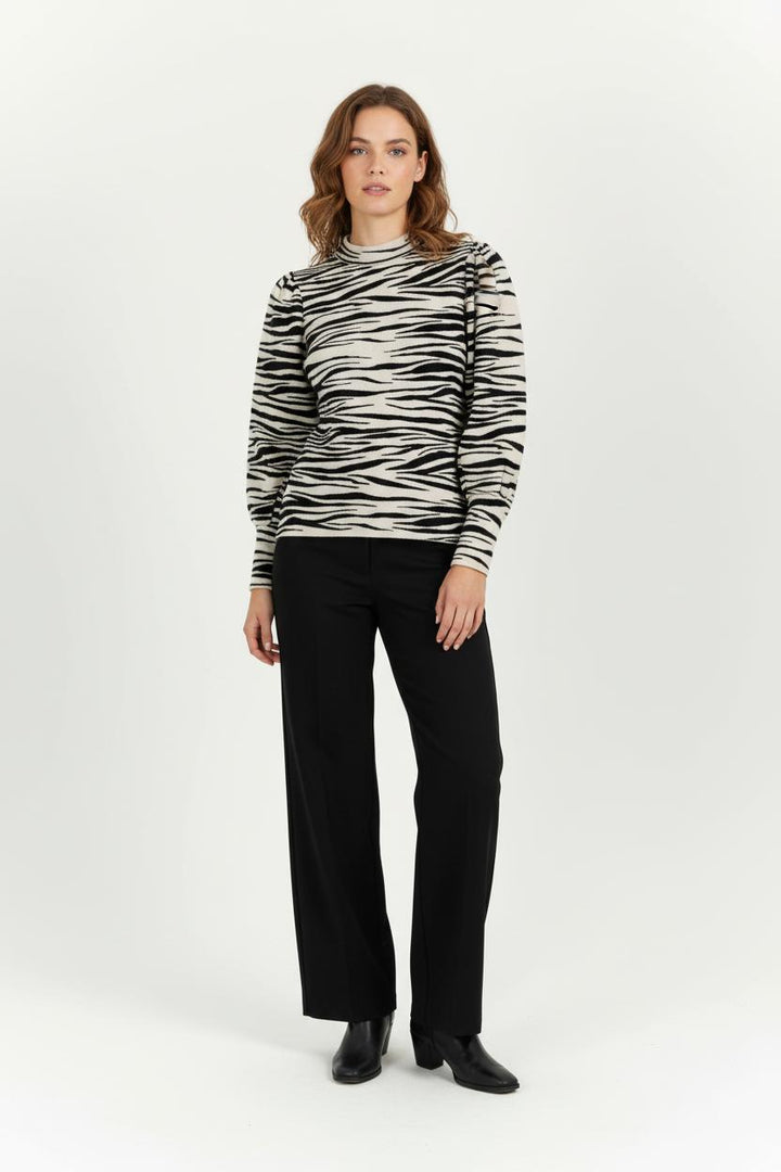 Pull Beige et Noir - Taille S/36 de la marque Sézane | PARAD96432 - Vendu par Paradigme - Image 1