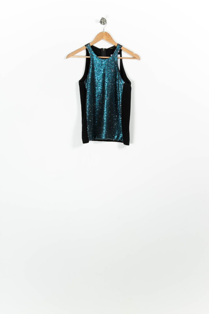 Débardeur Noir et Bleu - Taille S/36 de la marque Maje | PARAD96433 - Vendu par Paradigme - Image 2