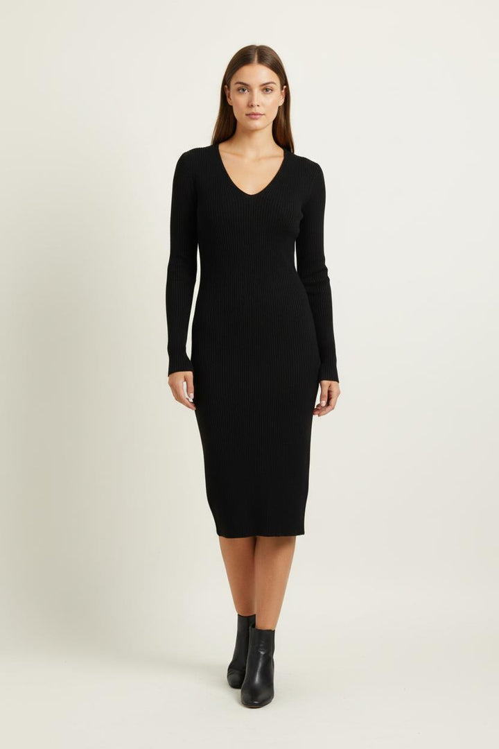 Robe Pull Noire - Taille S/36 de la marque Sud express | PARAD96434 - Vendu par Paradigme - Image 1