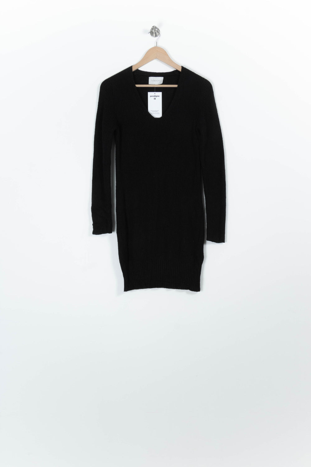 Robe Pull Noire - Taille S/36 de la marque Sud express | PARAD96434 - Vendu par Paradigme - Image 2