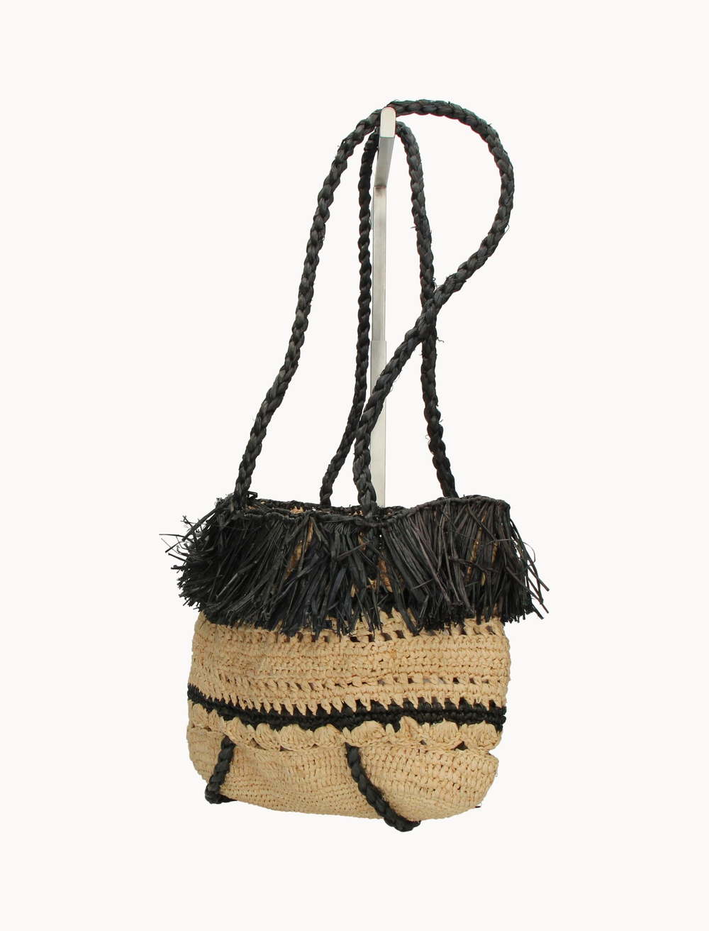 Sac Cabas Beige et Noir - Taille T.U. de la marque Petite Mendigote | PARAD96452 - Vendu par Paradigme - Image 2