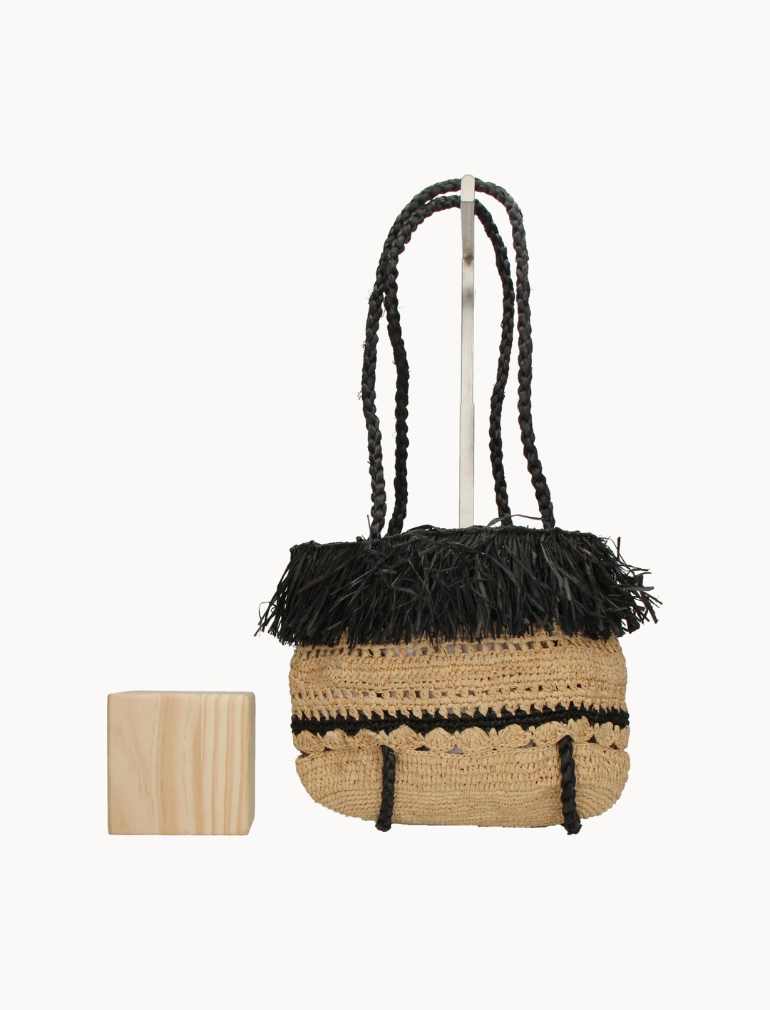 Sac Cabas Beige et Noir - Taille T.U. de la marque Petite Mendigote | PARAD96452 - Vendu par Paradigme - Image 3