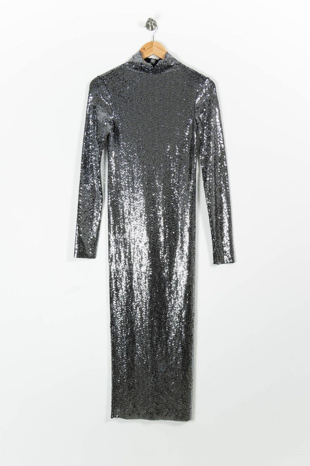 Robe Longue Grise - Taille XS/34 de la marque Maje | PARAD96455 - Vendu par Paradigme - Image 2