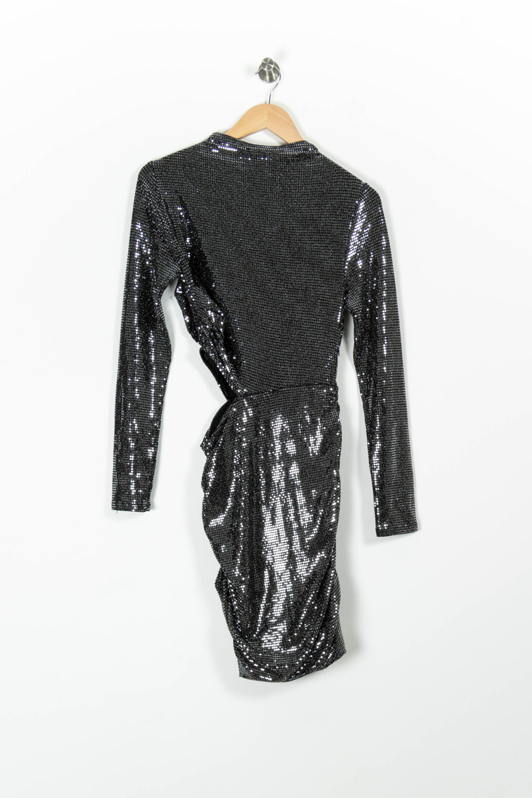 Robe Pailletée Grise - Taille S/36 de la marque Maje | PARAD96456 - Vendu par Paradigme - Image 4