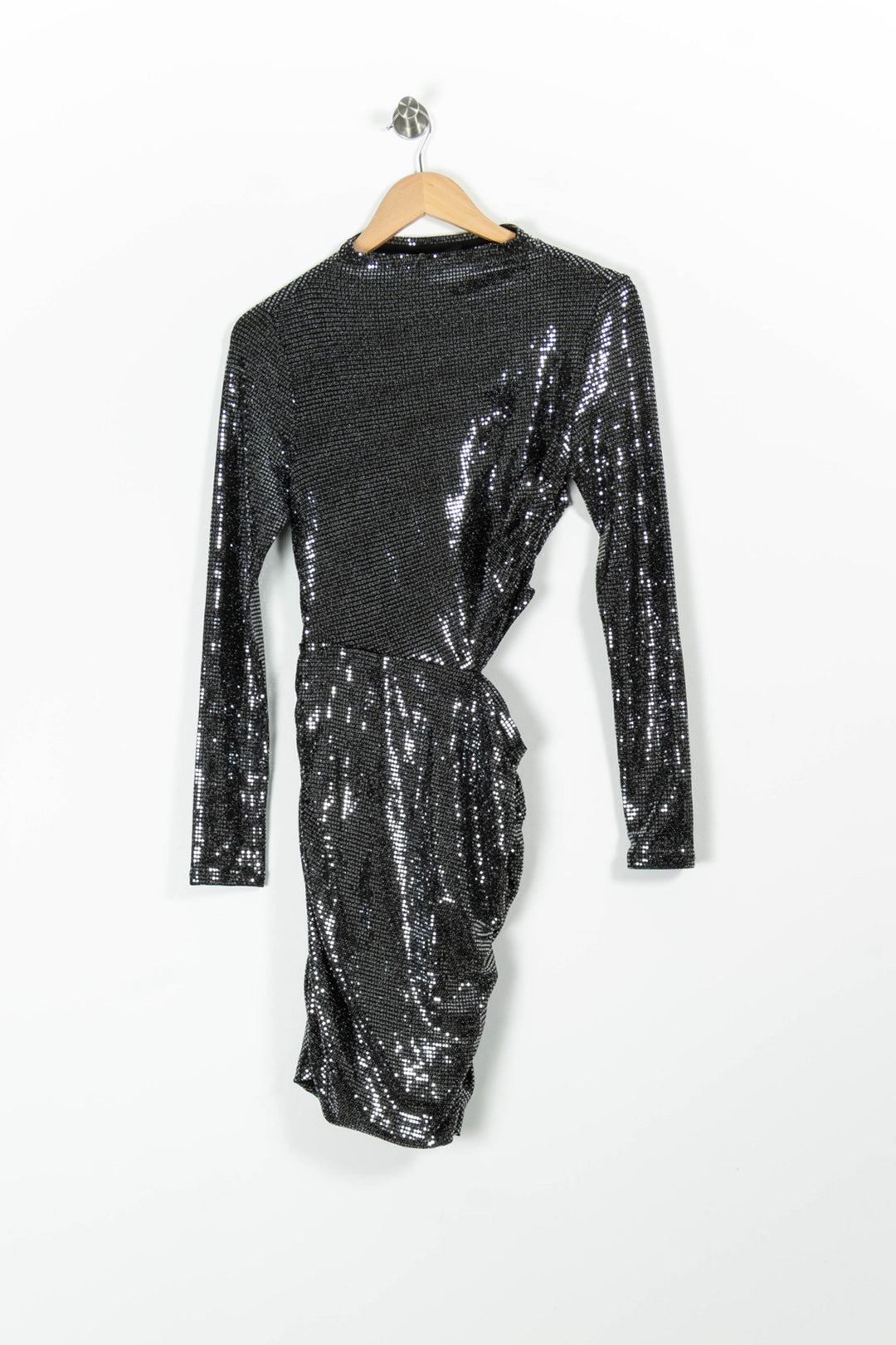 Robe Pailletée Grise - Taille S/36 de la marque Maje | PARAD96456 - Vendu par Paradigme - Image 2