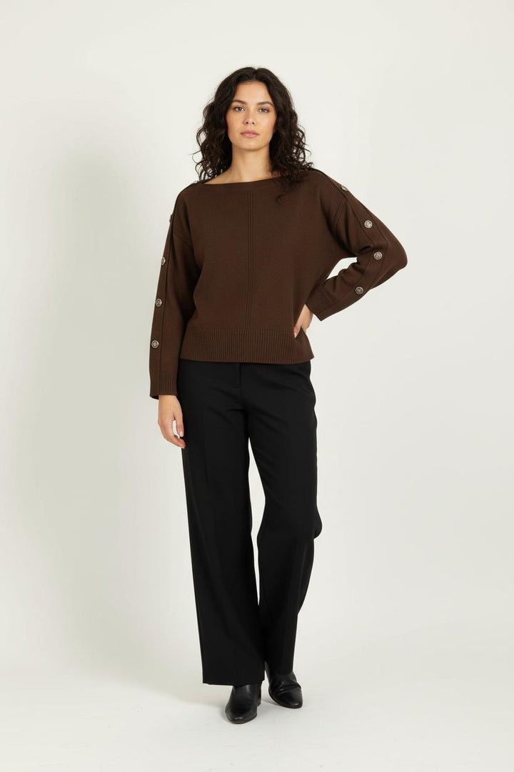 Pull Marron - Taille L/40 de la marque ZAPA | PARAD96459 - Vendu par Paradigme - Image 1