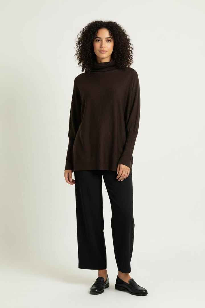 Pull Col Roulé Marron - Taille L/40 de la marque ZAPA | PARAD96460 - Vendu par Paradigme - Image 1