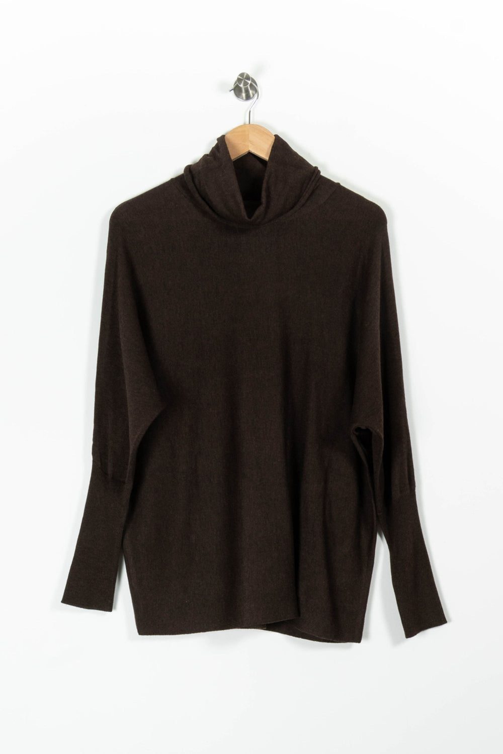 Pull Col Roulé Marron - Taille L/40 de la marque ZAPA | PARAD96460 - Vendu par Paradigme - Image 2