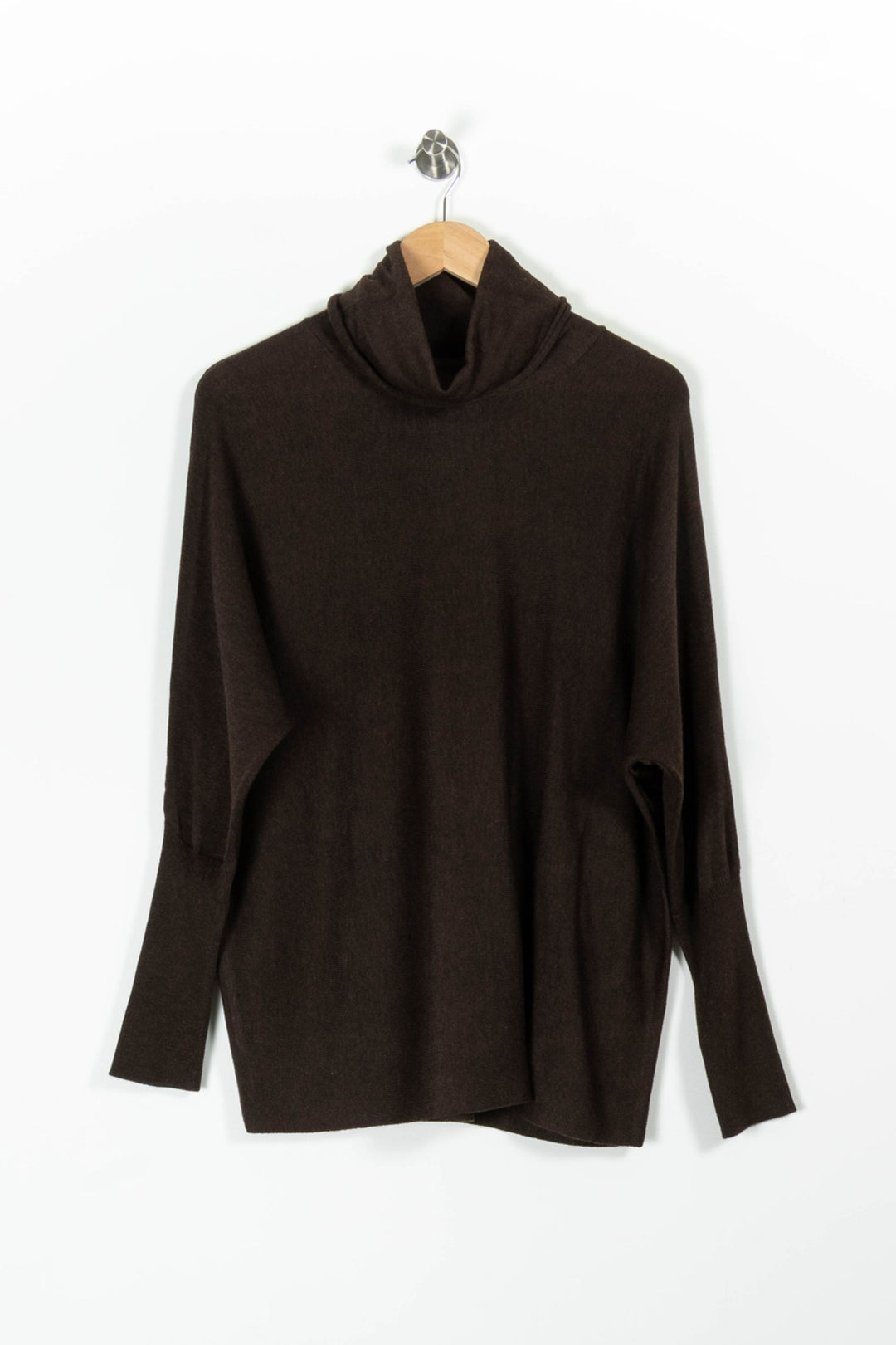 Pull Col Roulé Marron - Taille L/40 de la marque ZAPA | PARAD96460 - Vendu par Paradigme - Image 2