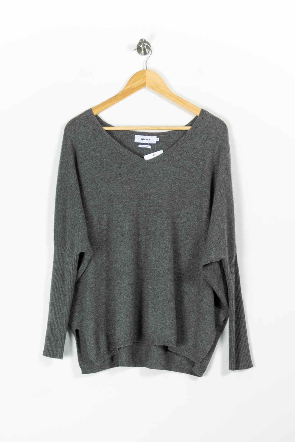Pull Gris - Taille XL/42 de la marque Notshy Cashmere | PARAD96462 - Vendu par Paradigme - Image 2
