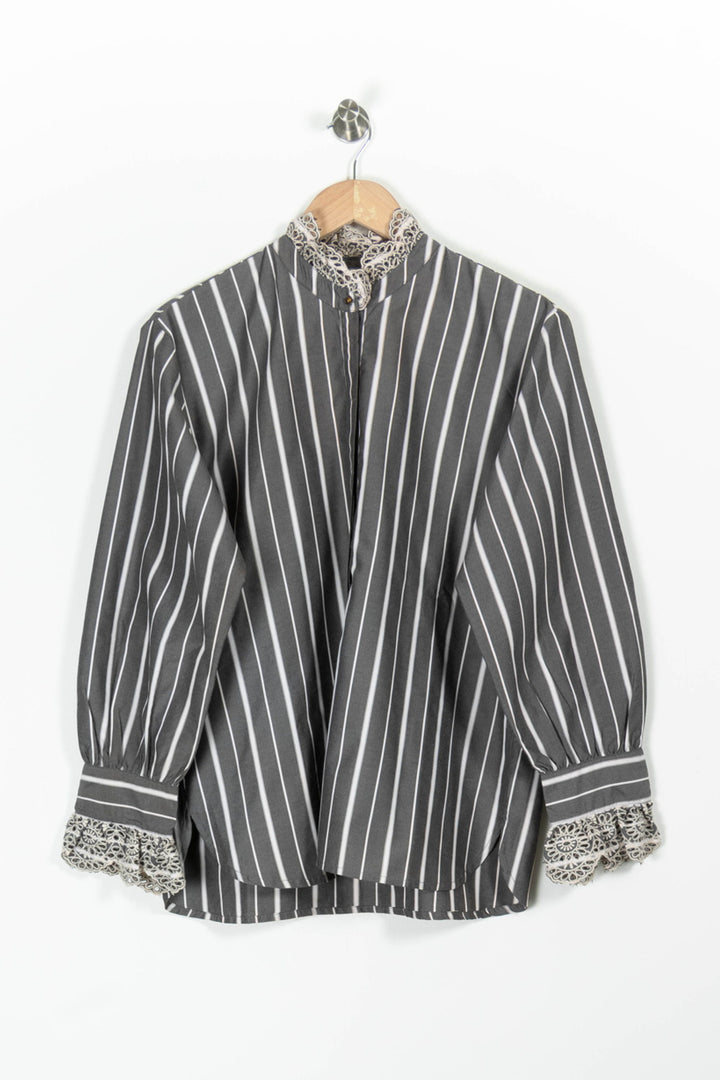 Blouse Grise et Blanche - Taille XL/42 de la marque Stella Forest | PARAD96466 - Vendu par Paradigme - Image 2