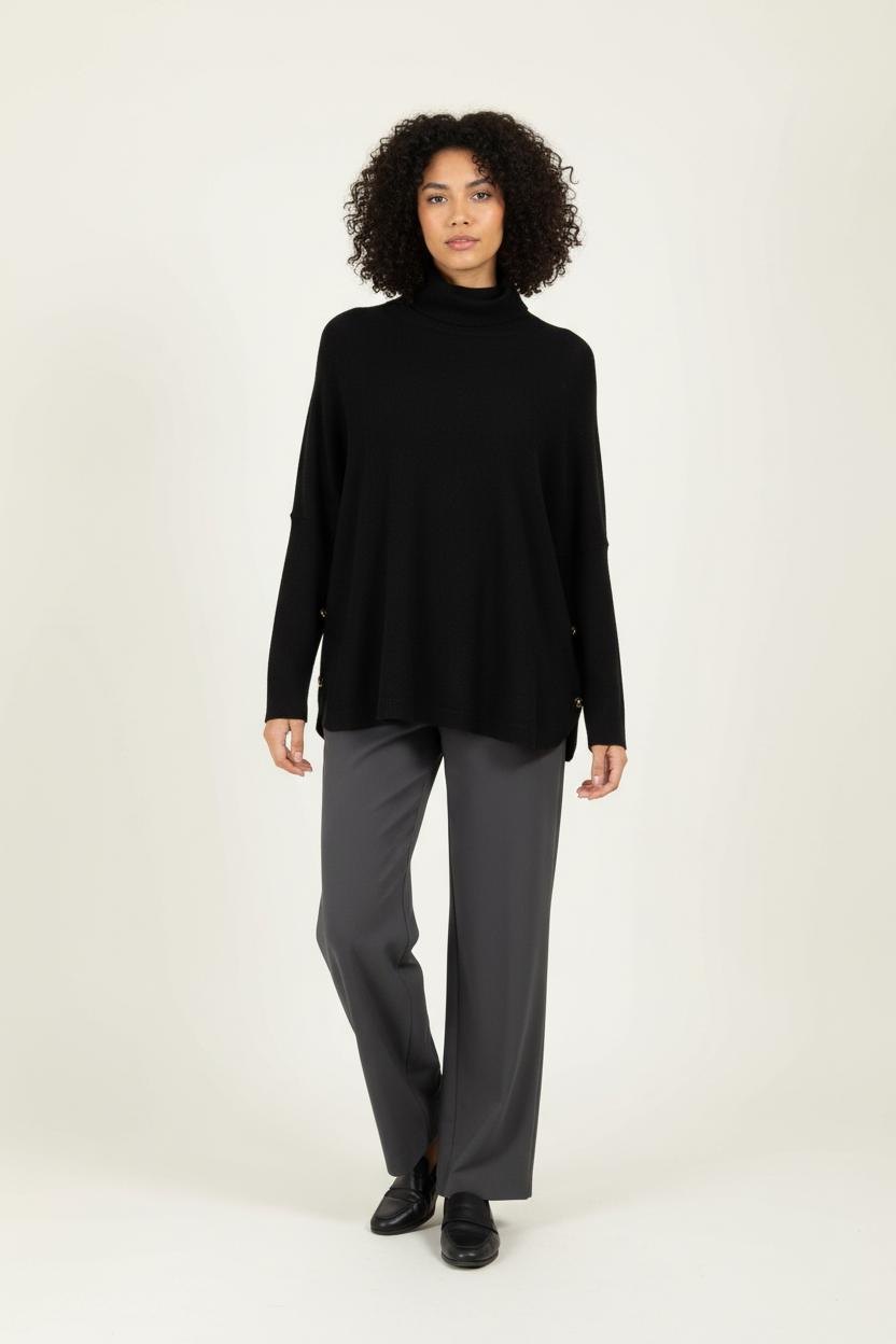 Pull Col Roulé Noir - Taille T.U. de la marque Stella Forest | PARAD96469 - Vendu par Paradigme - Image 1