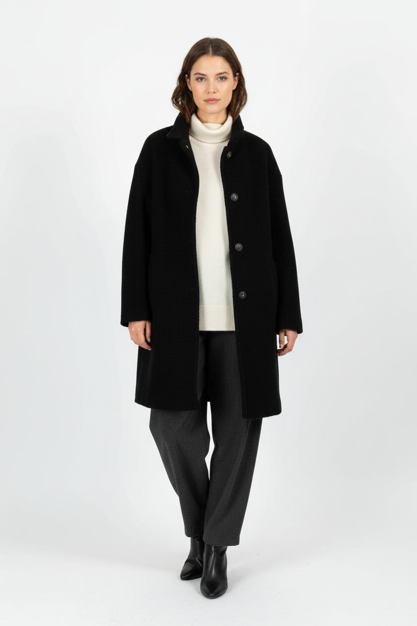 Manteau Noir - Taille XXL/44 de la marque Caroll | PARAD96471 - Vendu par Paradigme - Image 1
