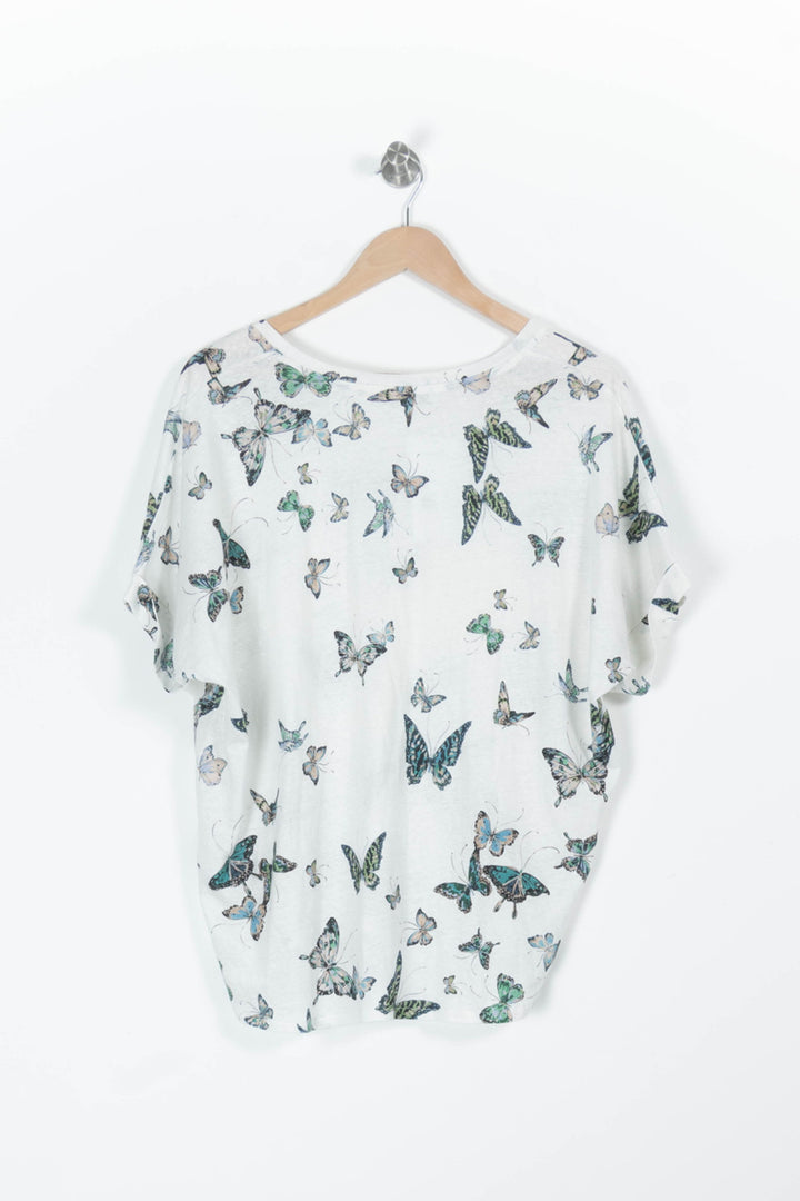 Tee-shirt blanc et vert - Taille XL/42 de la marque Gerard Darel | PARAD96480 - Vendu par Paradigme - Image 4