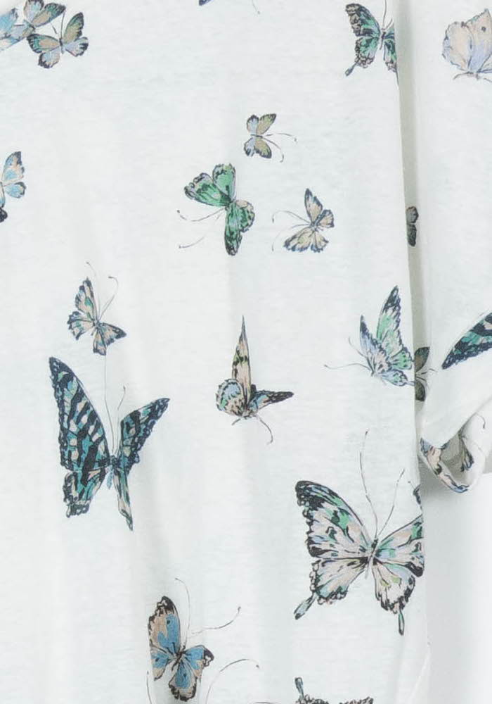 Tee-shirt blanc et vert - Taille XL/42 de la marque Gerard Darel | PARAD96480 - Vendu par Paradigme - Image 3
