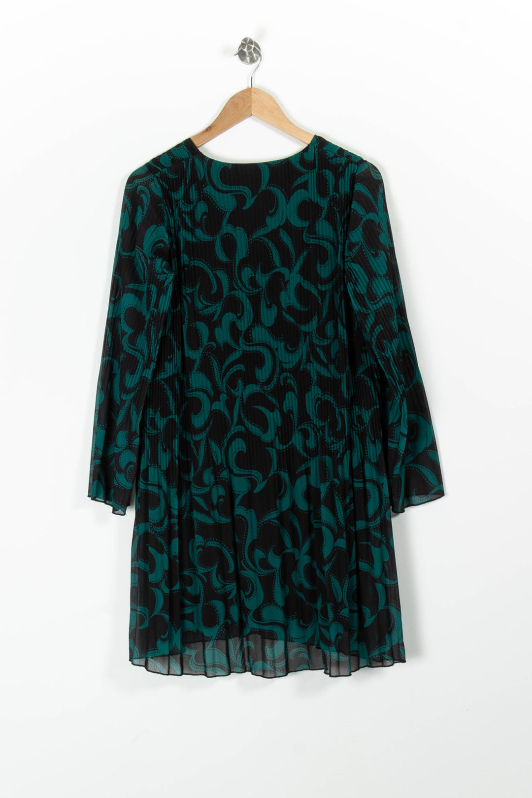 Robe Noire et Verte - Taille M/38 de la marque La Fée Maraboutée | PARAD96486 - Vendu par Paradigme - Image 4