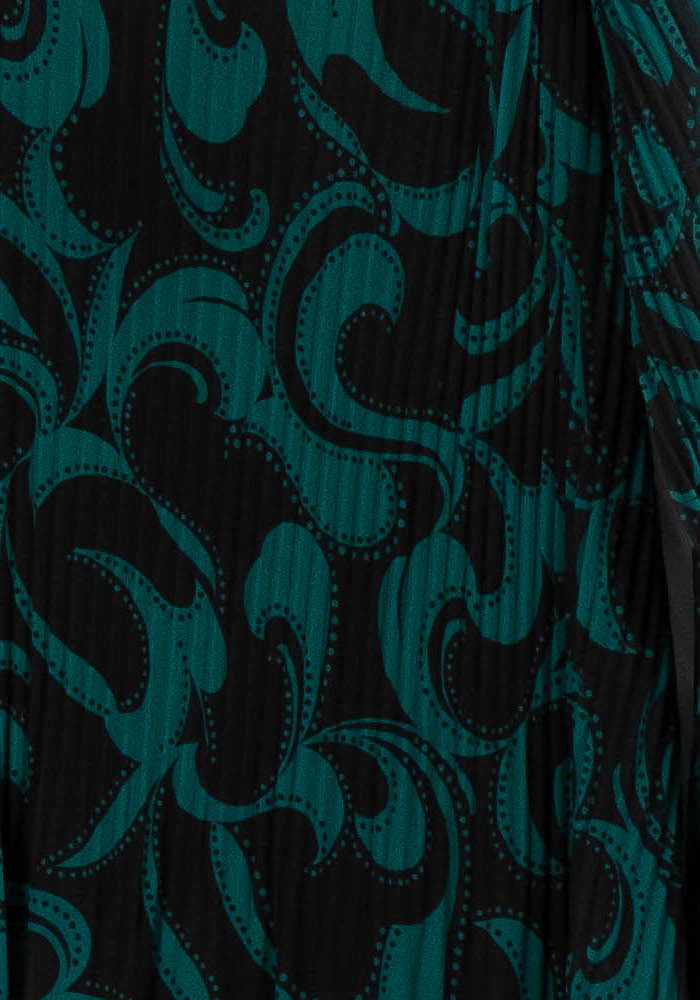 Robe Noire et Verte - Taille M/38 de la marque La Fée Maraboutée | PARAD96486 - Vendu par Paradigme - Image 3