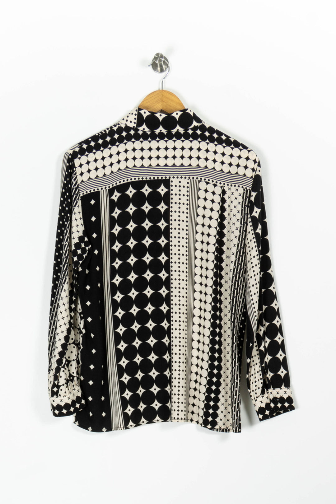 Chemisier Noir et Blanc - Taille M/38 de la marque La Fée Maraboutée | PARAD96491 - Vendu par Paradigme - Image 4