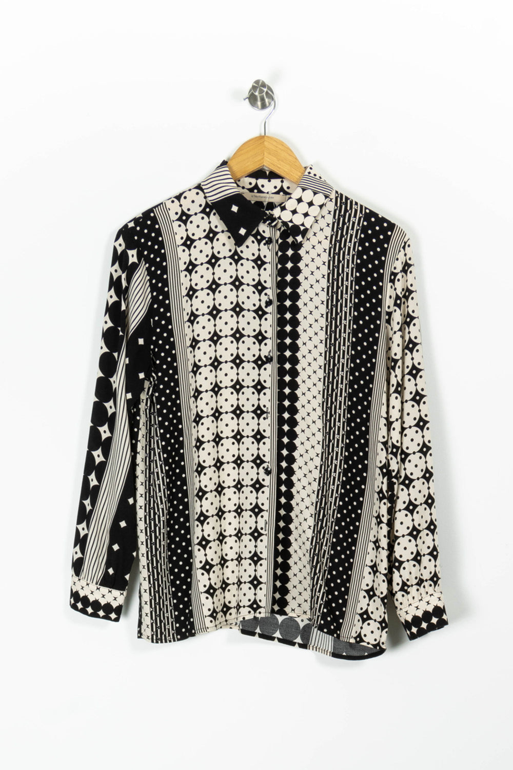 Chemisier Noir et Blanc - Taille M/38 de la marque La Fée Maraboutée | PARAD96491 - Vendu par Paradigme - Image 2