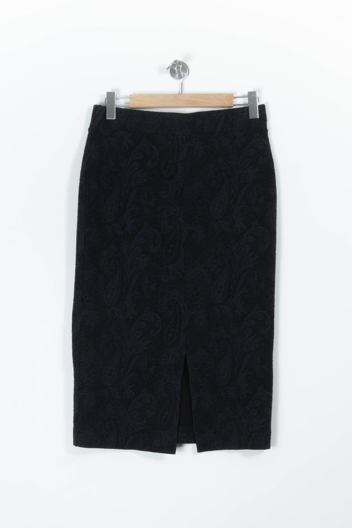 Jupe Droite Bleue - Taille XL/42 de la marque La Fée Maraboutée | PARAD96502 - Vendu par Paradigme - Image 4