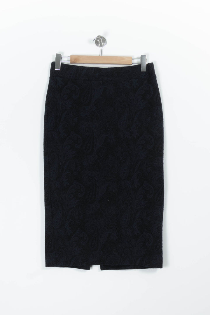 Jupe Droite Bleue - Taille XL/42 de la marque La Fée Maraboutée | PARAD96502 - Vendu par Paradigme - Image 2