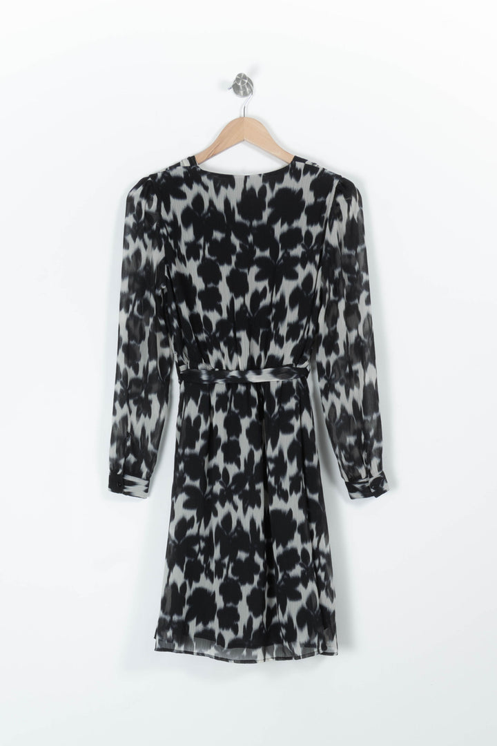 Robe portefeuille noire et blanche - Taille S/36 de la marque Sud express | PARAD96506 - Vendu par Paradigme - Image 4