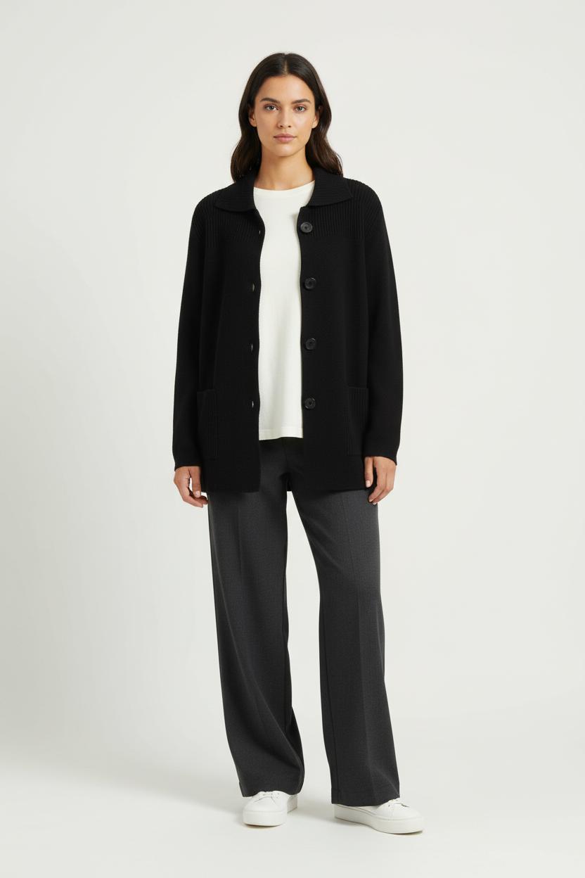 Veste en Laine Noire - Taille M/38 de la marque Rodier | PARAD96509 - Vendu par Paradigme - Image 1