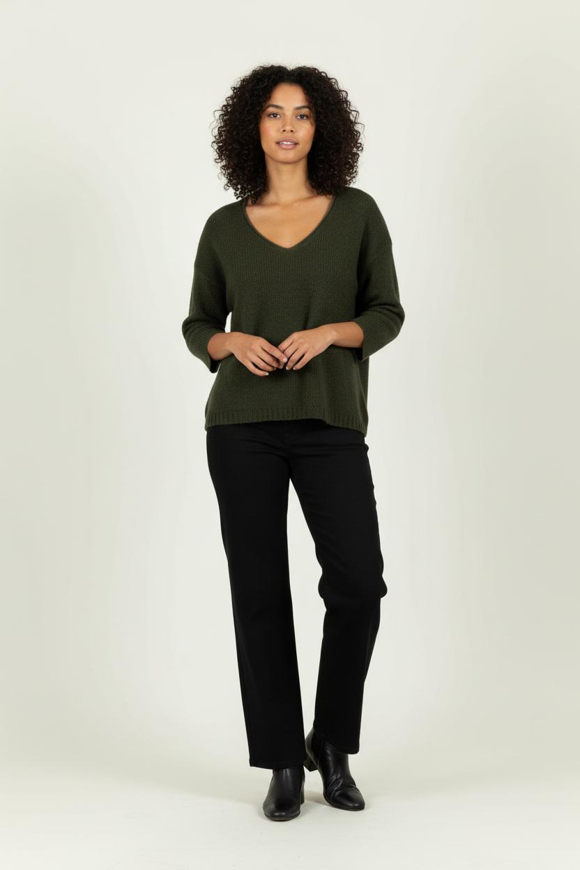 Pull Vert - Taille S/36 de la marque American Vintage | PARAD96514 - Vendu par Paradigme - Image 1