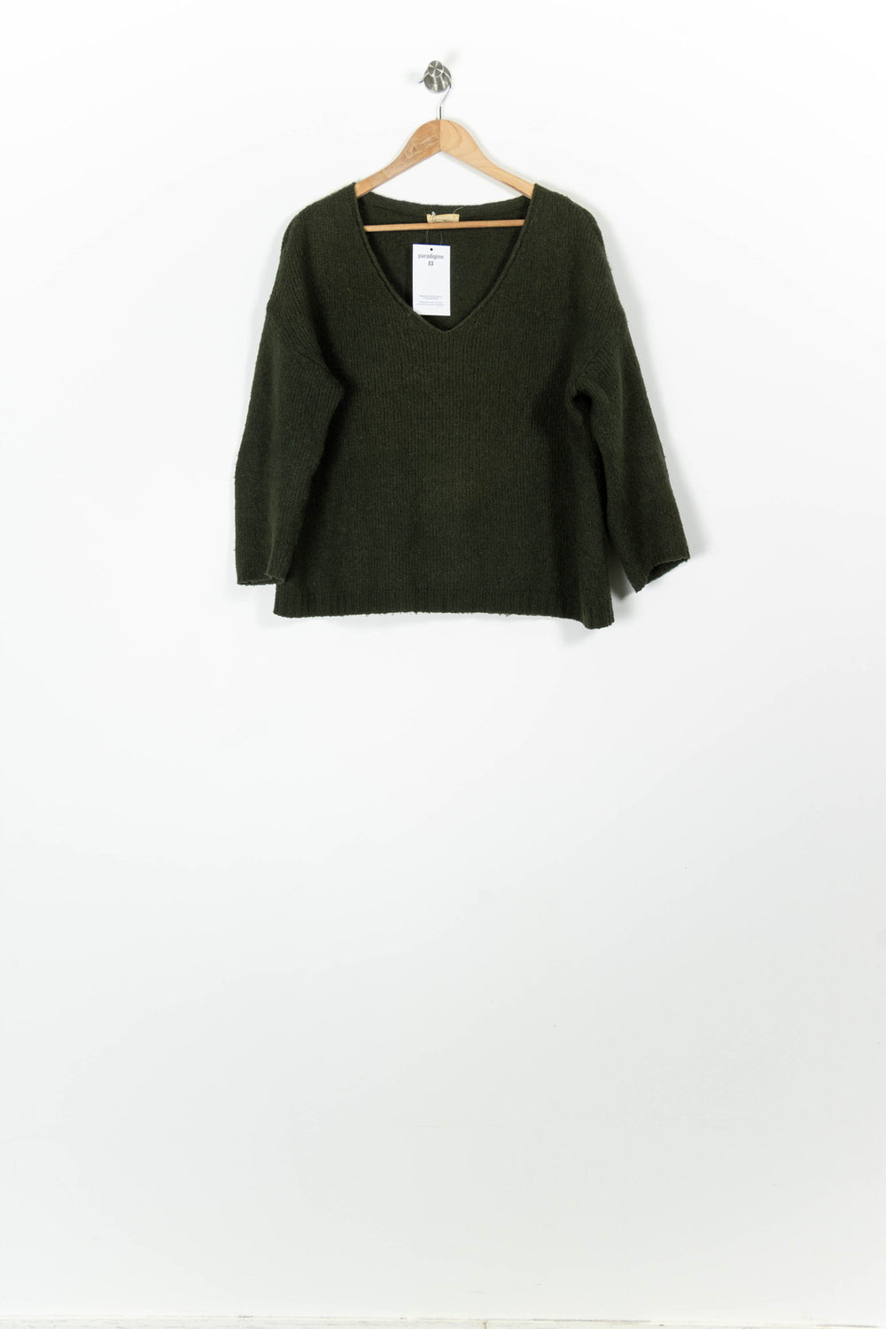 Pull Vert - Taille S/36 de la marque American Vintage | PARAD96514 - Vendu par Paradigme - Image 2
