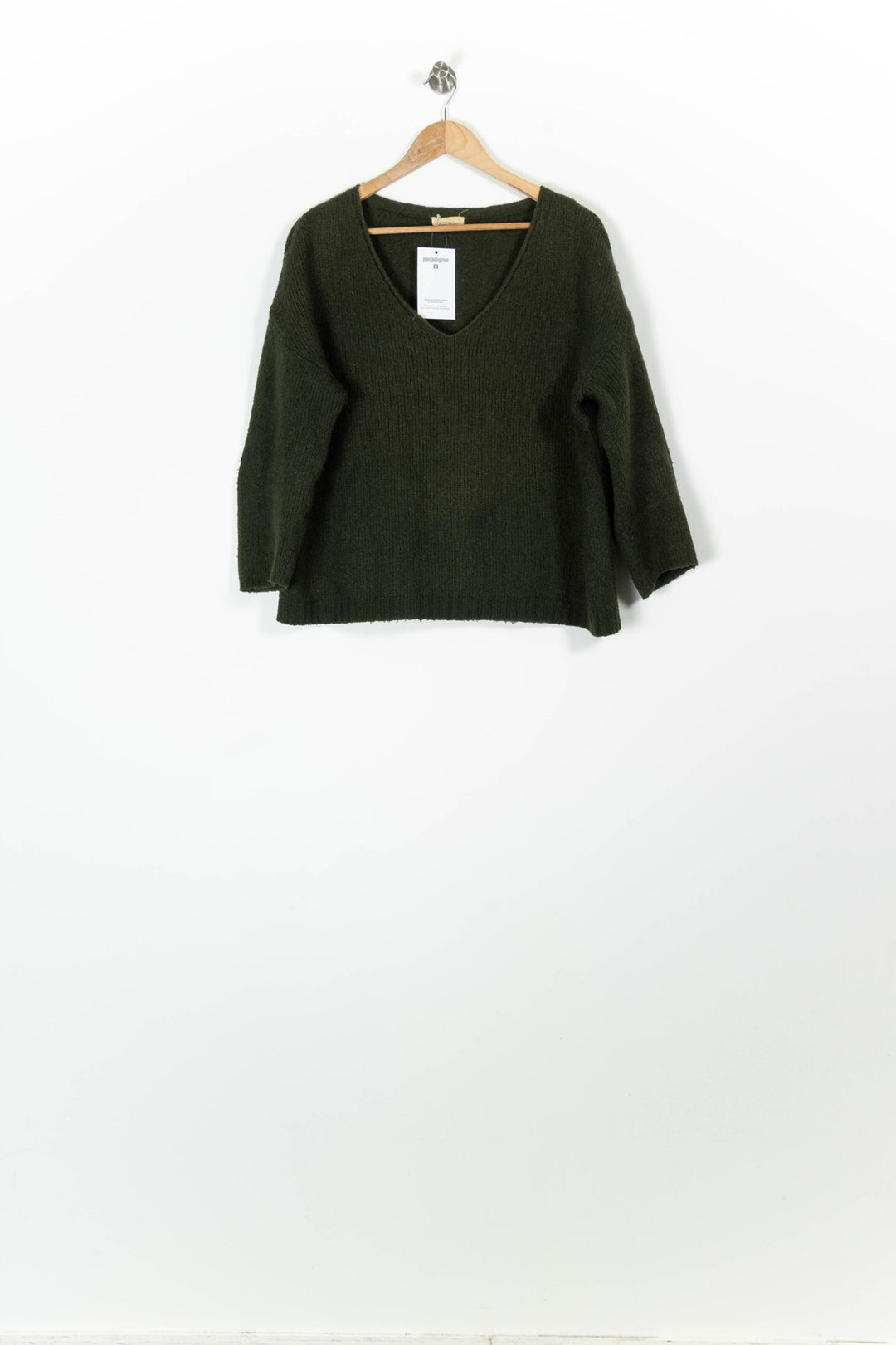 Pull Vert - Taille S/36 de la marque American Vintage | PARAD96514 - Vendu par Paradigme - Image 2