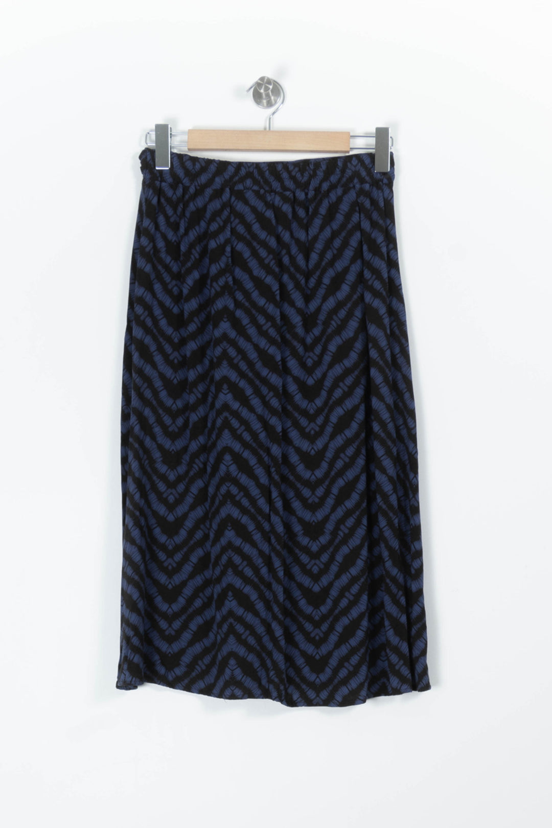 Jupe Midi Bleue et Noire - Taille L/40 de la marque La Fée Maraboutée | PARAD96519 - Vendu par Paradigme - Image 4