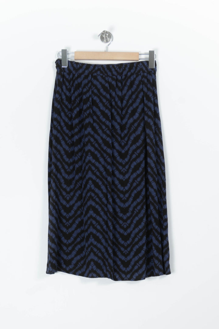 Jupe Midi Bleue et Noire - Taille L/40 de la marque La Fée Maraboutée | PARAD96519 - Vendu par Paradigme - Image 4