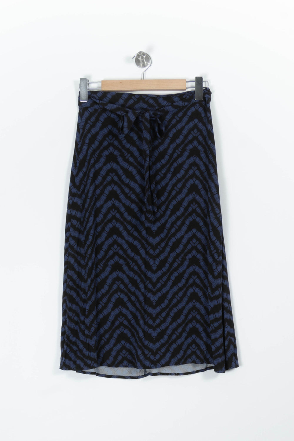 Jupe Midi Bleue et Noire - Taille L/40 de la marque La Fée Maraboutée | PARAD96519 - Vendu par Paradigme - Image 2