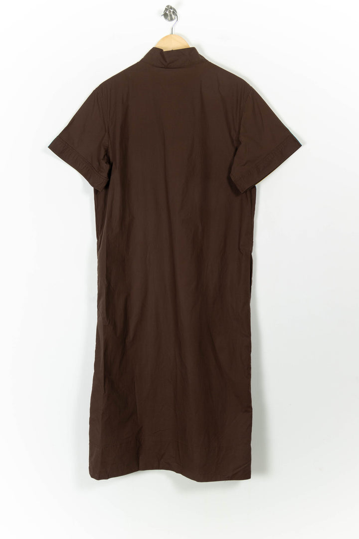 Robe Chemise Longue Marron - Taille S/36 de la marque Soeur | PARAD96524 - Vendu par Paradigme - Image 4