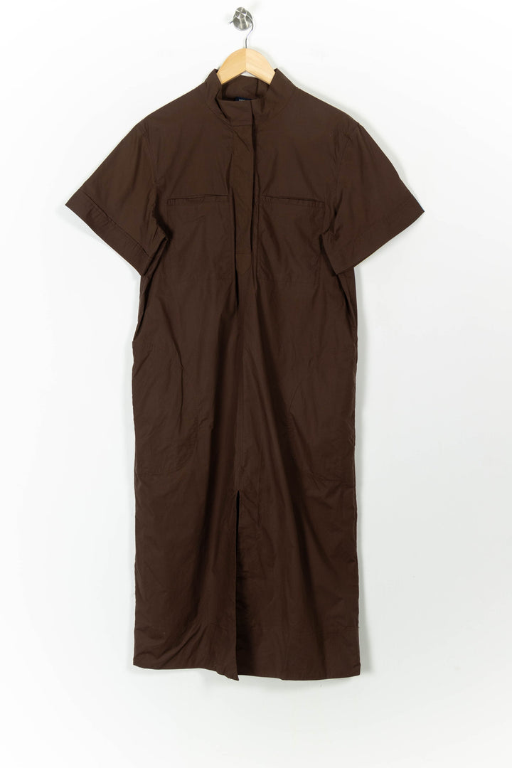 Robe Chemise Longue Marron - Taille S/36 de la marque Soeur | PARAD96524 - Vendu par Paradigme - Image 2