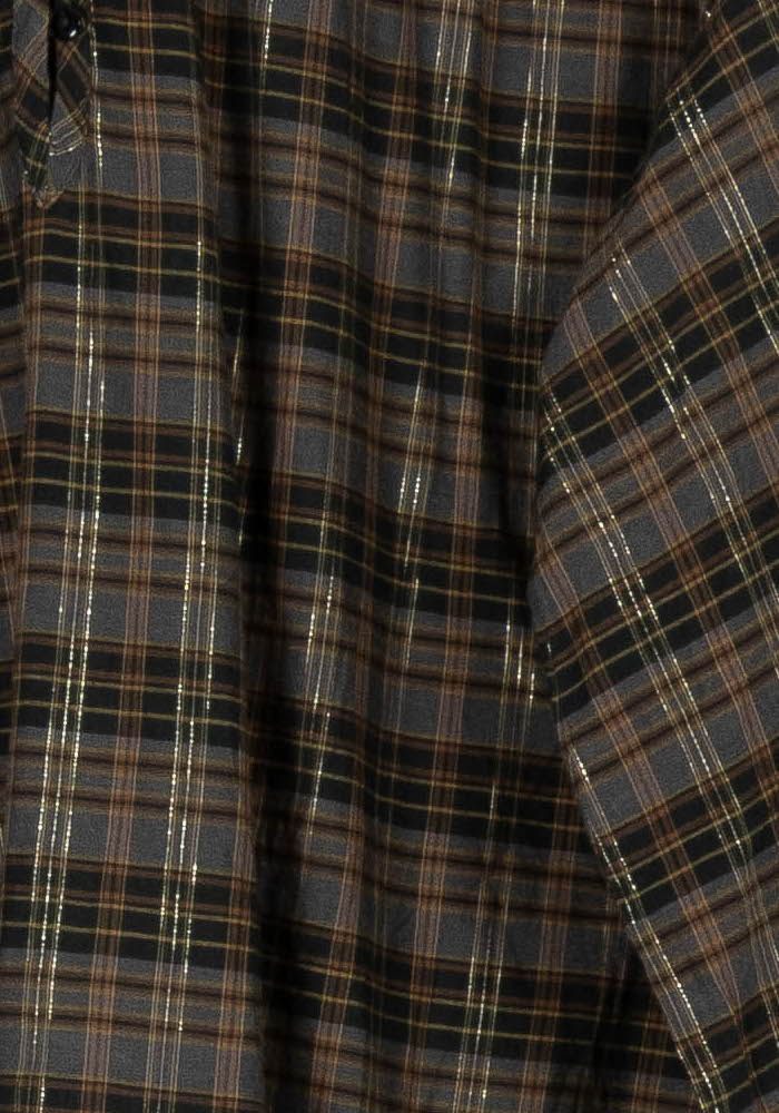 Chemise À Carreaux Marron et Noir - Taille S/36 de la marque Des petits hauts | PARAD96529 - Vendu par Paradigme - Image 3