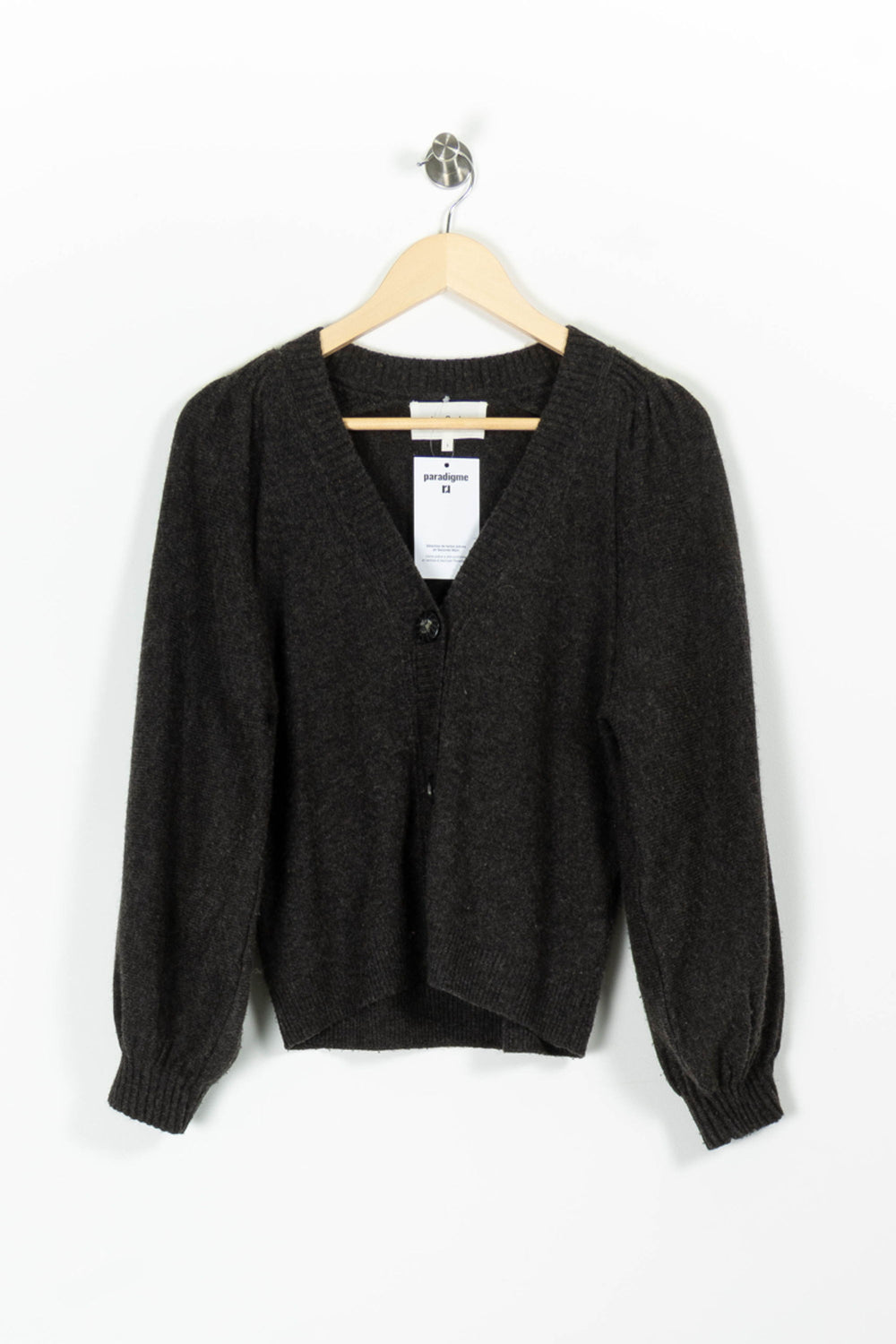 Cardigan Marron - Taille S/36 de la marque ba&sh | PARAD96534 - Vendu par Paradigme - Image 2