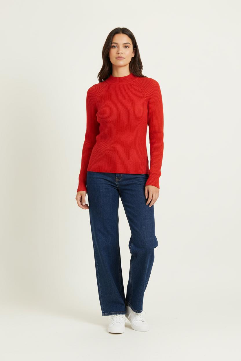 Pull Rouge - Taille M/38 de la marque Eric Bompard | PARAD96535 - Vendu par Paradigme - Image 1