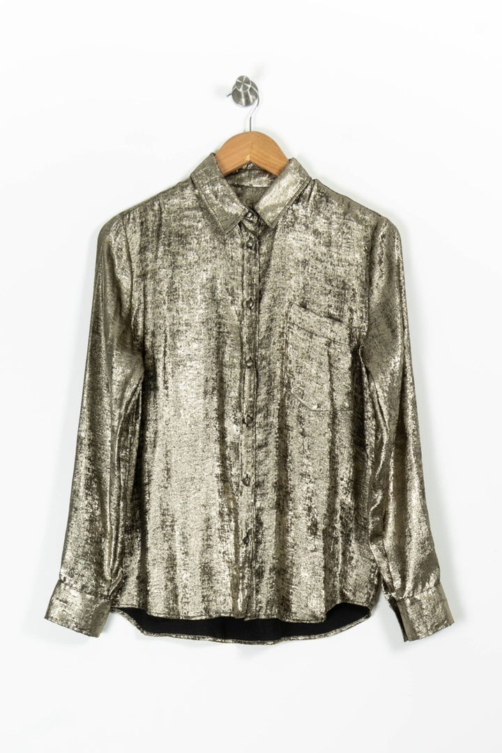 Chemise Dorée - Taille S/36 de la marque Mister K | PARAD96536 - Vendu par Paradigme - Image 2