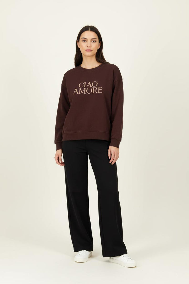 Sweatshirt Bordeaux - Taille L/40 de la marque Grace & Mila | PARAD96539 - Vendu par Paradigme - Image 1