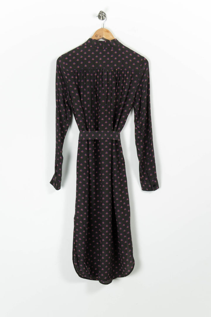 Robe Longue Noire et Violette - Taille S/36 de la marque Vanessa Bruno | PARAD96542 - Vendu par Paradigme - Image 4