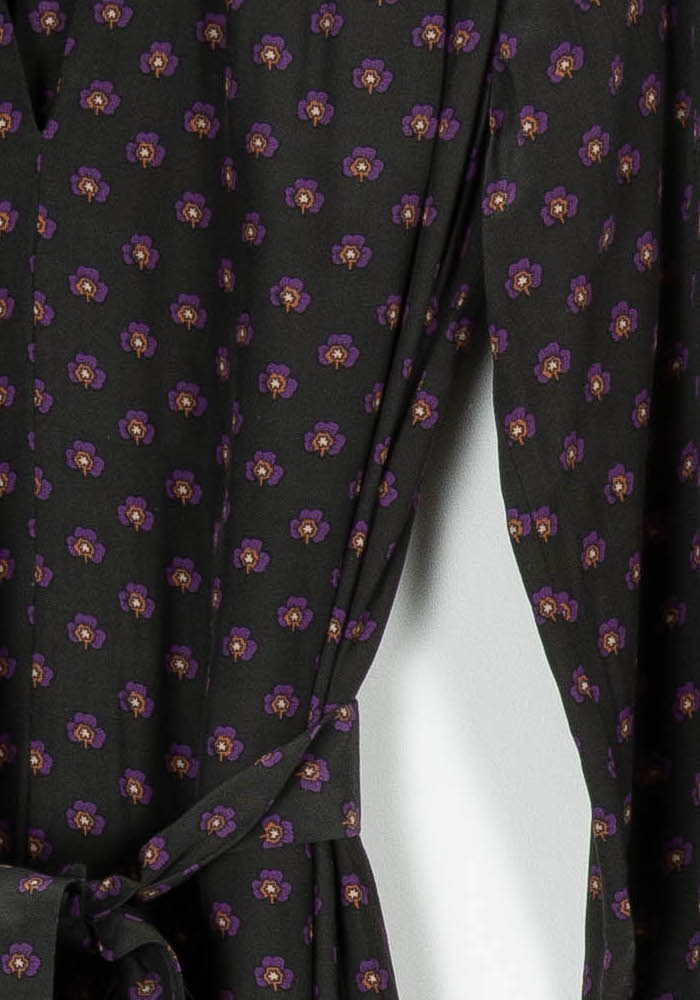 Robe Longue Noire et Violette - Taille S/36 de la marque Vanessa Bruno | PARAD96542 - Vendu par Paradigme - Image 3