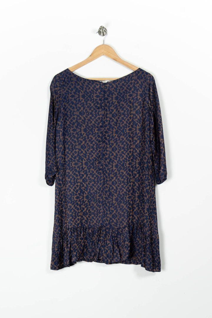 Robe Midi Bleu et Marron - Taille S/36 de la marque Sézane | PARAD96543 - Vendu par Paradigme - Image 4