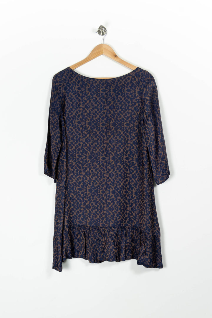 Robe Midi Bleu et Marron - Taille S/36 de la marque Sézane | PARAD96543 - Vendu par Paradigme - Image 2