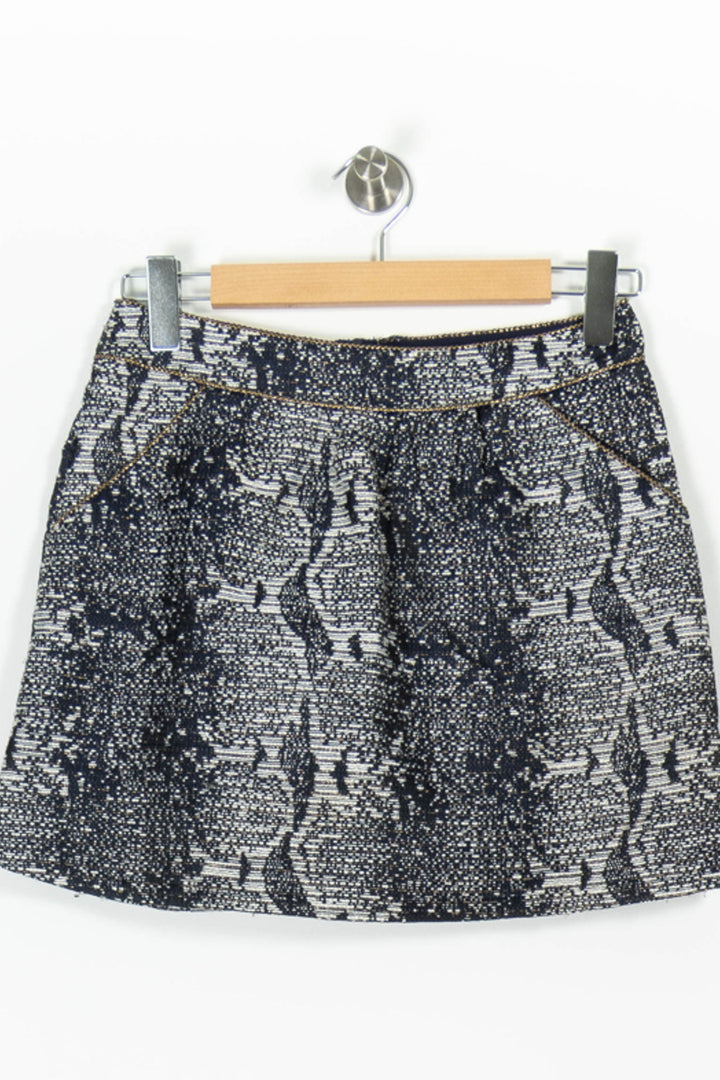 Jupe Courte Bleue et Blanche - Taille S/36 de la marque Grace & Mila | PARAD96558 - Vendu par Paradigme - Image 2