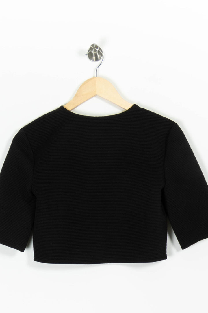 Boléro Noir - Taille M/38 de la marque La Fée Maraboutée | PARAD96559 - Vendu par Paradigme - Image 4